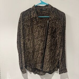 The Kooples Silk Leopard-print Shirt